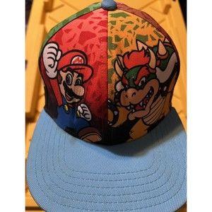 Hat Super Mario Smash 'Squad' Nintendo Snapback  Hat Cap 2016 Youth OSFM